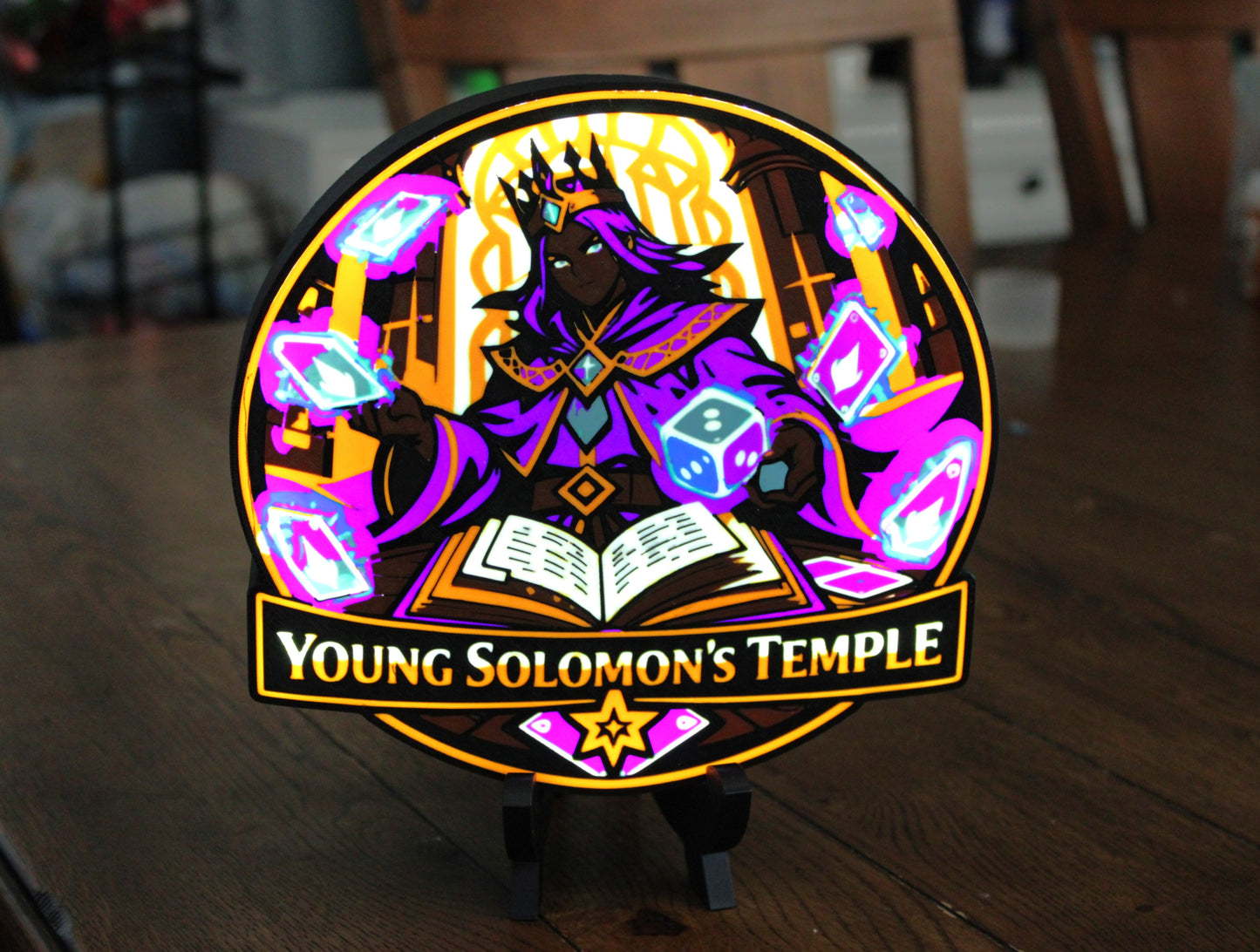 Custom LED Lightbox Sign – Logo & Brand Display | Handmade to Order | 6in & 8in